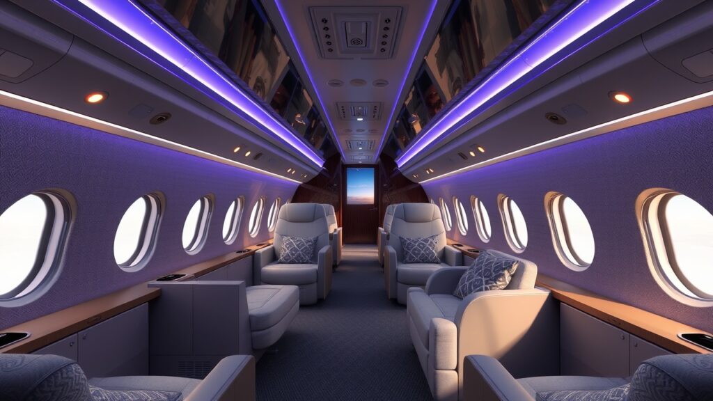 Boeing 777x Private Jet Interior