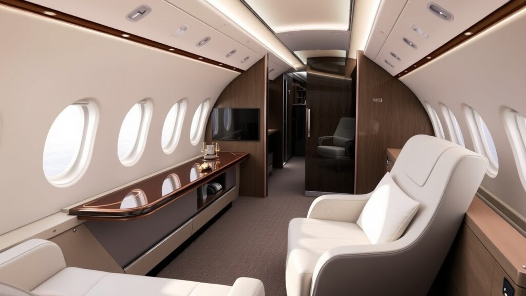 Boeing 777x Private Jet Interior