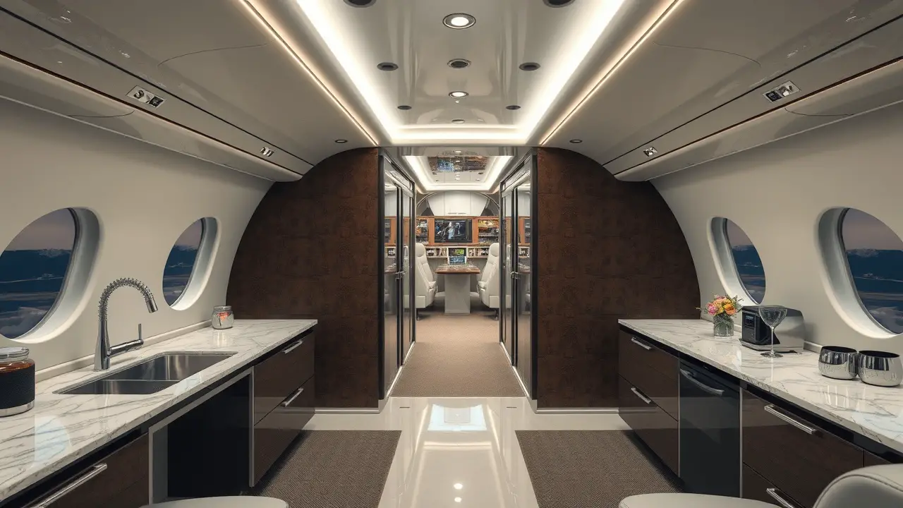 Private Jet Kitchen