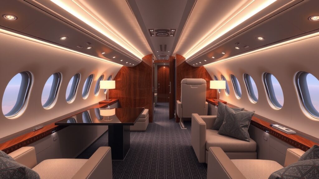 Boeing 777x Private Jet Interior