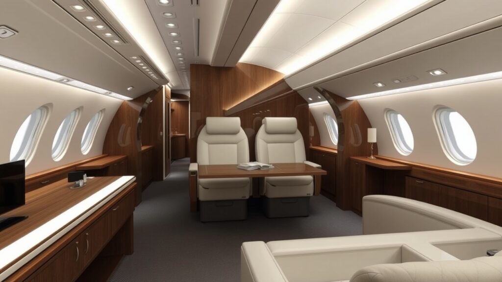 Boeing 777x Private Jet Interior